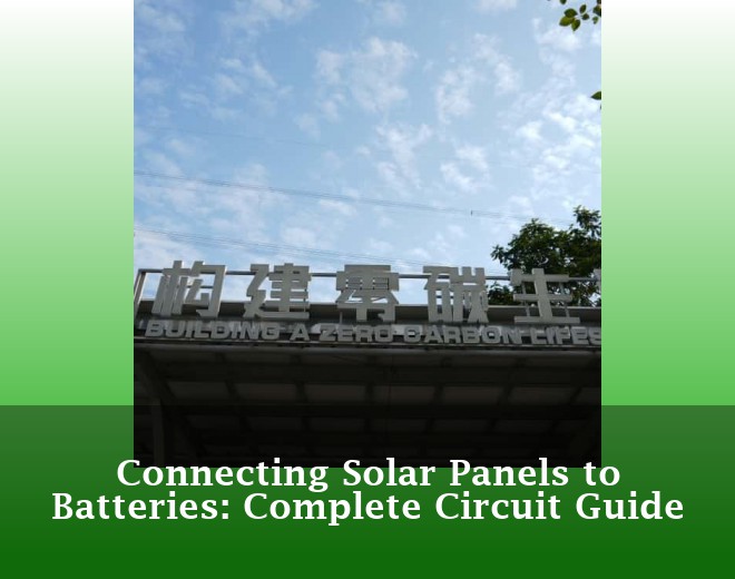 Connecting Solar Panels to Batteries: Complete Circuit Guide